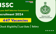 HSSC Recruitment 2024: Check Out Complete Eligibility Details for 447 Constable Post
