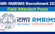 RMRIMS Recruitment 2024: Offline Application for 21 Field Attendant Posts