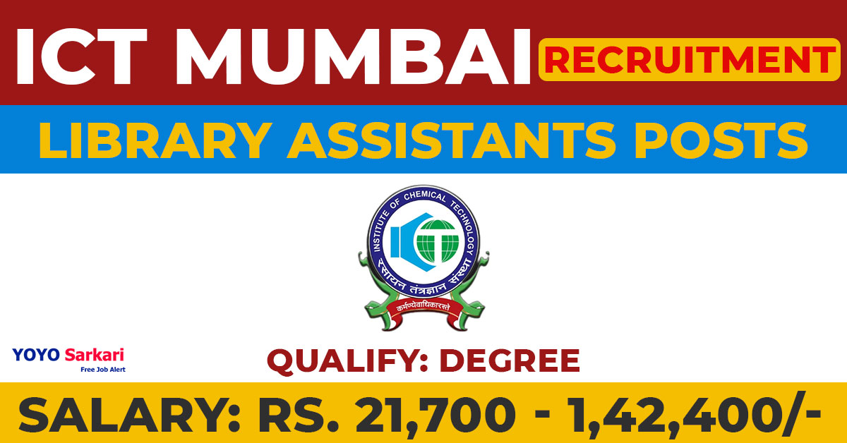ICT Mumbai Recruitment 2024