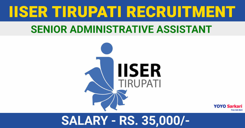 IISER Tirupati Recruitment 2024