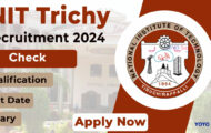 NIT Trichy Recruitment 2024 – Opportunities for Various Intern Posts