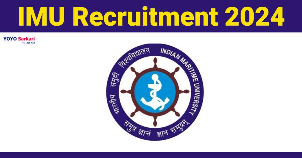 IMU Chennai Recruitment 2024