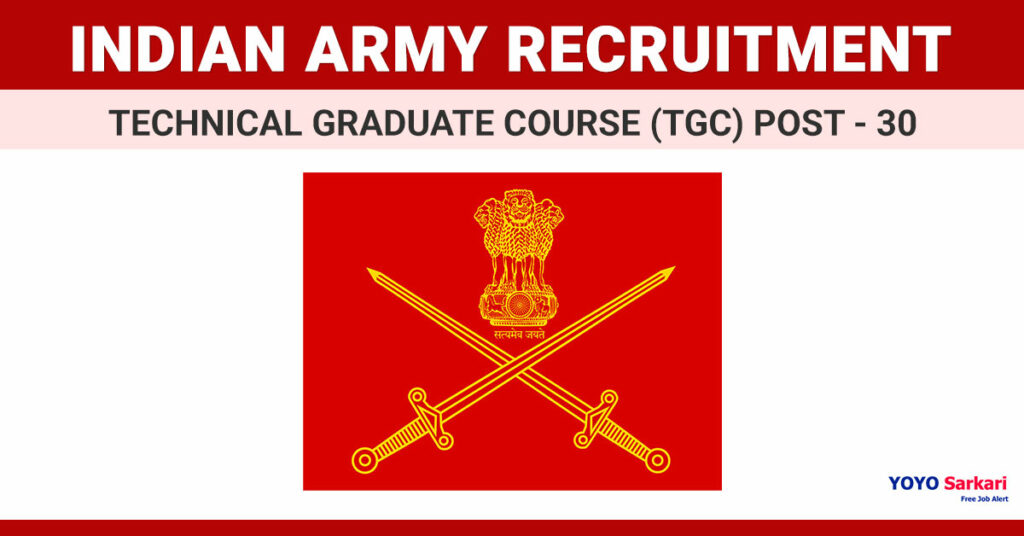 30 Posts - Indian Army Recruitment 2024 (All India Can Apply) - Last Date 09 May at Govt Exam Update