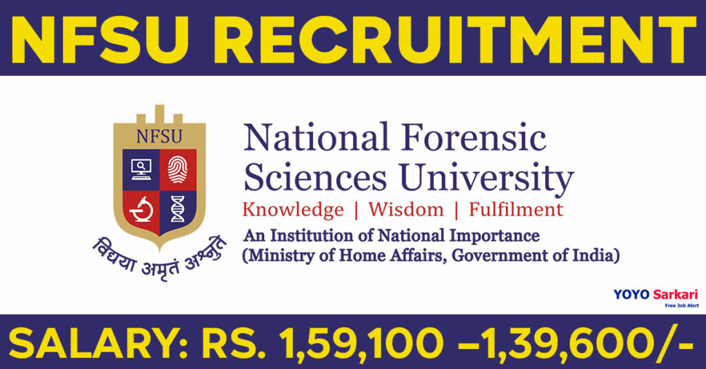  NFSU Recruitment 2024