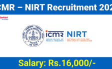 NIRT Chennai Recruitment 2024: Online Application For 15 Project Driver Posts