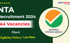 NTA Recruitment 2024: Vacancy Details and Selection Process for 44 Deputy Director Posts