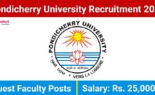 Pondicherry University Recruitment 2024: Details For Various Guest Faculty Posts