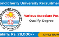 Pondicherry University Recruitment 2024: Email Application Details for Associate Posts