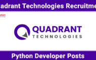 Quadrant Technologies Recruitment 2024: Online Application For Various Python Developer Posts