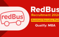 RedBus Recruitment 2024: Job Opportunities for Assistant Executive Posts