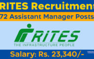 RITES Recruitment 2024: Explore The Opportunities For 72 Assistant Manager Posts