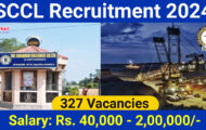 SCCL Recruitment 2024: Notification For 327 Management Trainee Posts