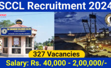 SCCL Recruitment 2024: Notification For 327 Management Trainee Posts