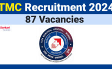 TMC Recruitment 2024: Explore Eligibility Details For 87 Medical Officer Posts