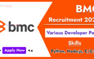 BMC Recruitment 2024: Exciting Opportunity Alert for Assoc Product Developer Post