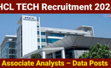 HCL Tech Recruitment 2024: Exciting Opportunities for Various Associate Analysts – Data Posts