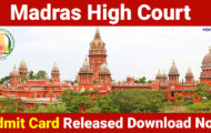 Madras High Court Admit Card 2024: Download your Typist, Telephone Operator Hall Ticket Here