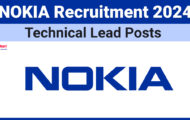 NOKIA Recruitment 2024: Opening for Various Technical Lead Posts
