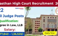 Rajasthan High Court Recruitment 2024: Qualifications and Application Process for 222 Civil Judge Post