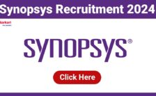 Synopsys Recruitment 2024: Exiting Opportunity for R&D Engineering, Engineer Post